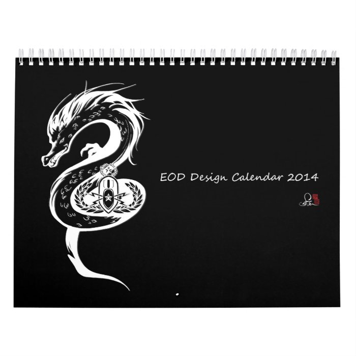 EOD Bomb Squad Calender 2014  Illustrated by Saju Wall Calendars