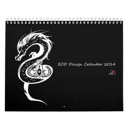 EOD Bomb Squad Calender 2014  Illustrated by Saju Calendar