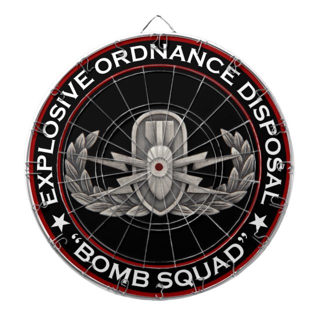 EOD "Bomb Squad" Dart Board (Front)