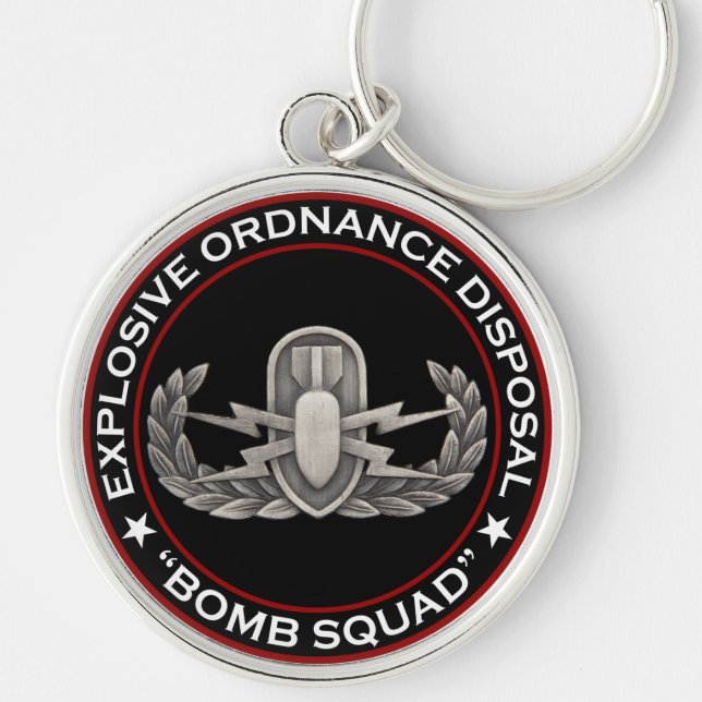 EOD "Bomb Squad" Keychain (Front)