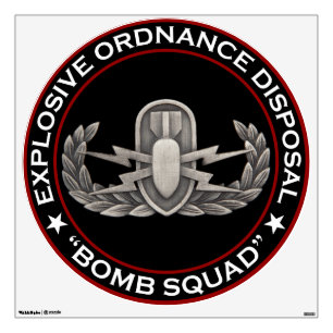 EOD "Bomb Squad" Wall Sticker
