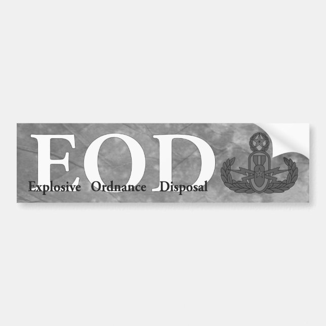 EOD bumper sticker (Front)