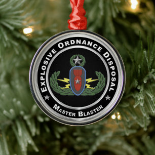 EOD Christmas Metal Ornament