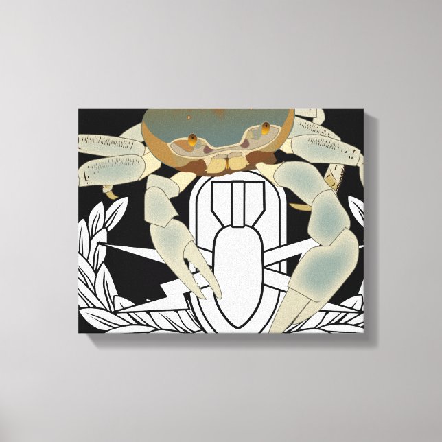 EOD Crab Canvas Print (Front)