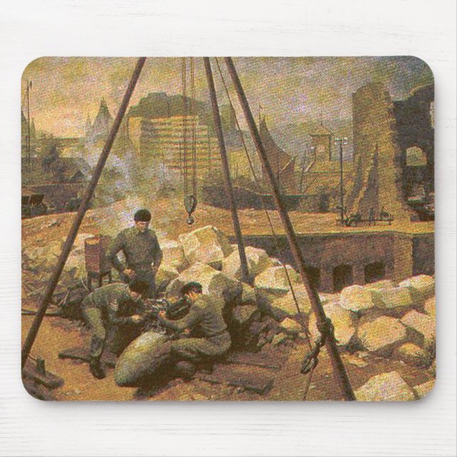 EOD Digging for Bomb Mouse Pad (Front)