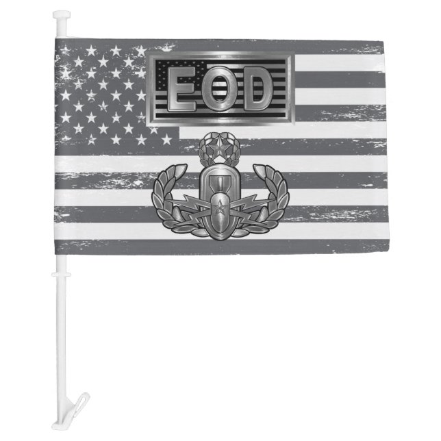 EOD Explosive Ordnance Disposal  Car Flag (Front)