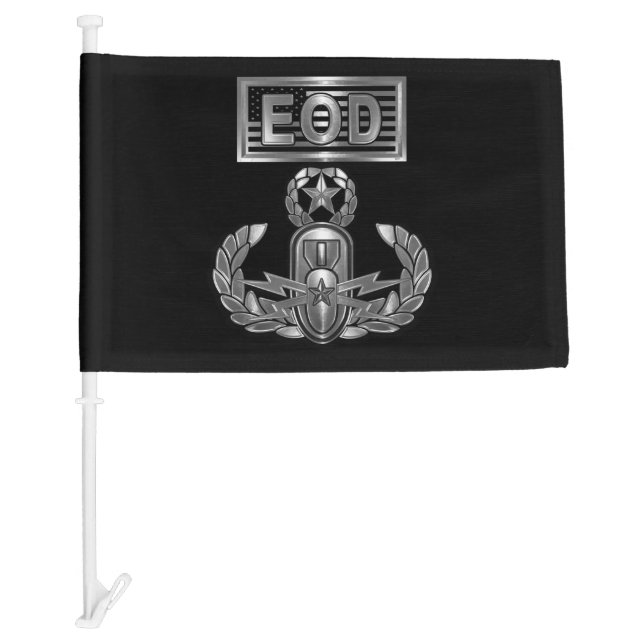 EOD Explosive Ordnance Disposal  Car Flag (Front)