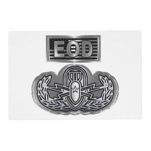 EOD Explosive Ordnance Disposal Placemat