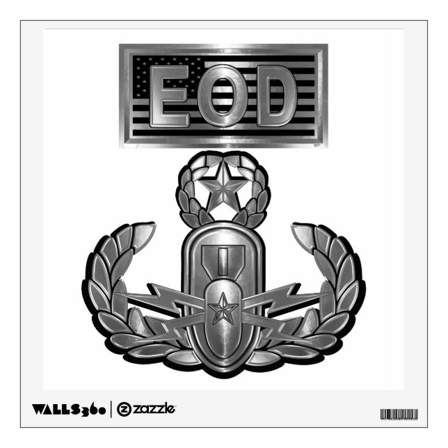 EOD Explosive Ordnance Disposal Wall Decal (Front)