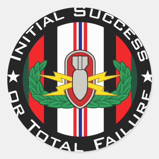 EOD in color OEF ISoTF Classic Round Sticker (Front)