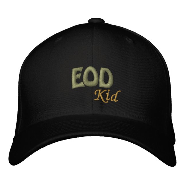 EOD, Kid Embroidered Baseball Cap (Front)