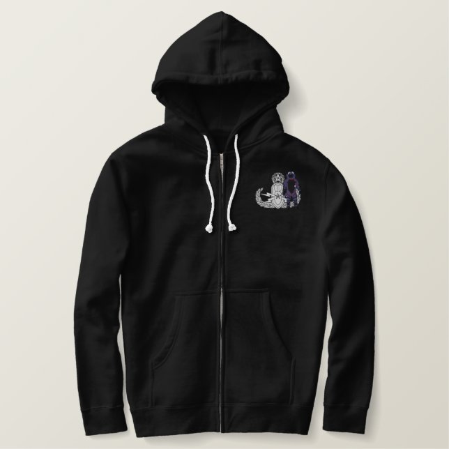 EOD logo Bomb Suit Master Embroidered Hoodie (Design Front)