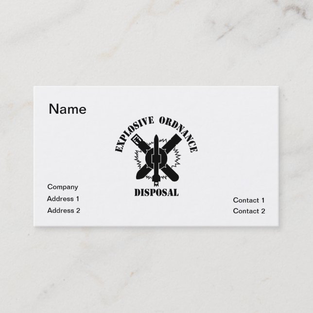 EOD logo Business Card (Front)