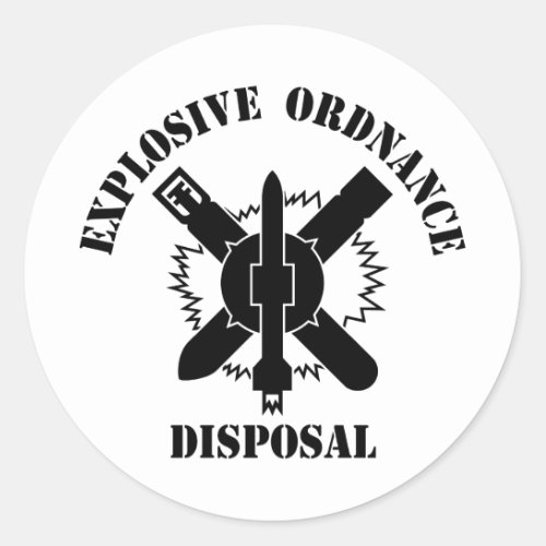 EOD logo Classic Round Sticker
