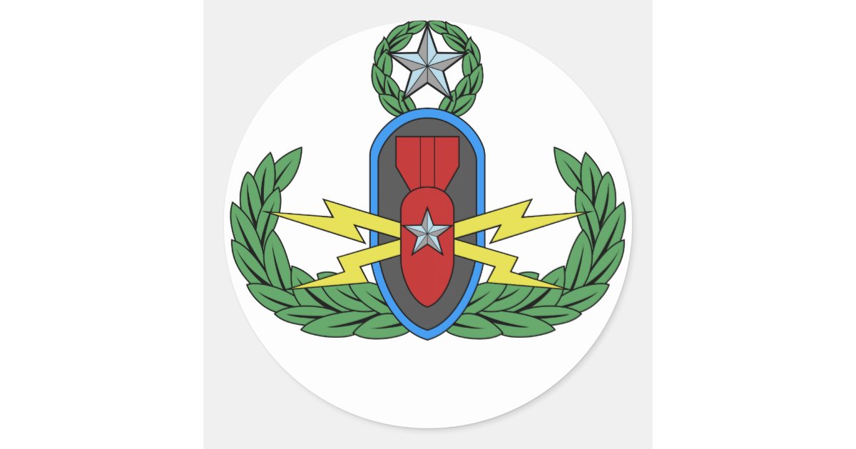 EOD Master Badge Stickers | Zazzle.com