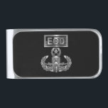 “EOD Master Blaster” Commemorative Gift Silver Finish Money Clip<br><div class="desc">Specially designed artwork commemorating the tremendous accomplishments of our “Master Blaster” Explosive Ordnance Disposal Men and Women who are charged with one of the most dangerous missions in the military. Explosive Ordnance Disposal or better known as “EOD” Personnel are trained to handle practically any explosive device whether it be a...</div>