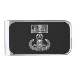 “EOD Master Blaster” Commemorative Gift Silver Finish Money Clip