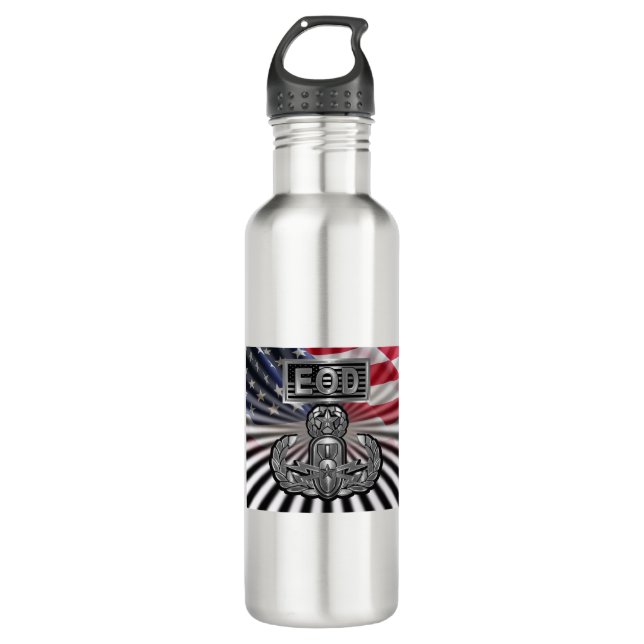 “EOD Master Blaster” Commemorative Gift Stainless Steel Water Bottle (Front)