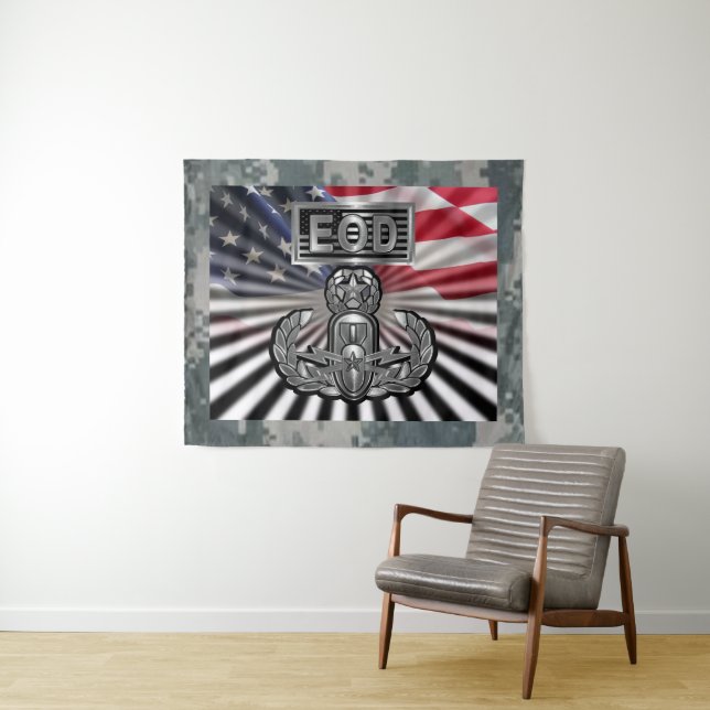 “EOD Master Blaster” Commemorative Gift Tapestry (In Situ (Horizontal))