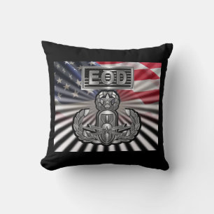 “EOD Master Blaster” Commemorative Throw Pillow