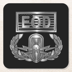 EOD "MASTER BLASTER" SQUARE PAPER COASTER