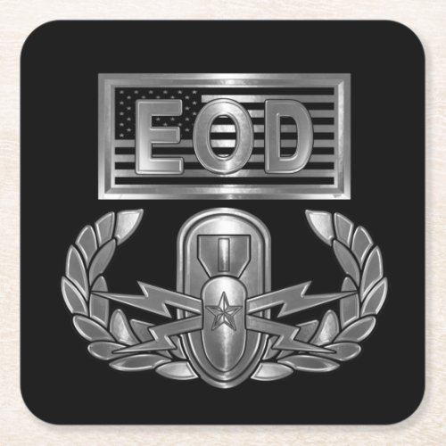 EOD MASTER BLASTER  SQUARE PAPER COASTER