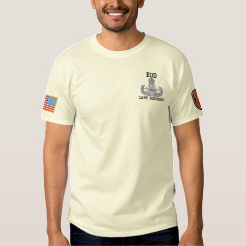 EOD Master Bomb Disposal Embroidered T_Shirt