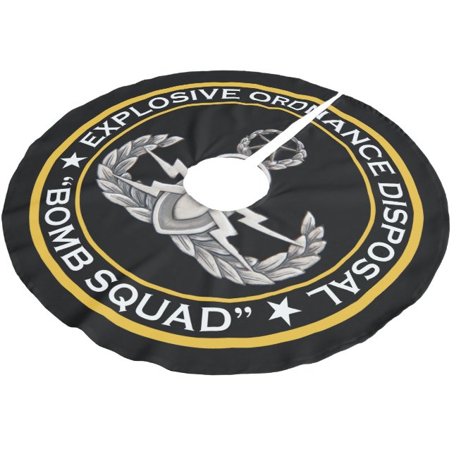 EOD Master Bomb Squad Brushed Polyester Tree Skirt (Angled)