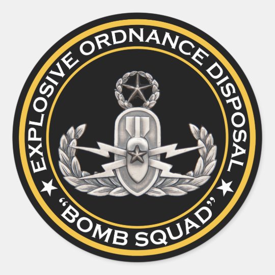 Eod Master Bomb Squad Classic Round Sticker