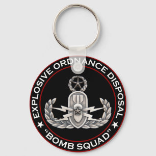 EOD Master "Bomb Squad" Keychain