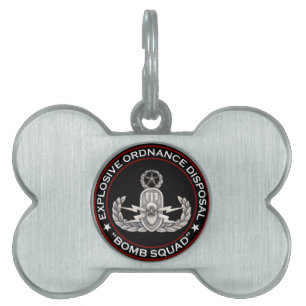 EOD Master "Bomb Squad" Pet ID Tag