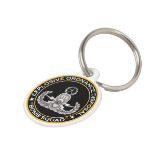 EOD Master Bomb Squad Pet Name Tag