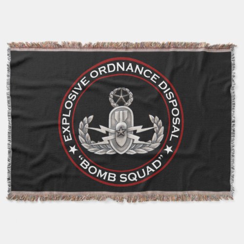 EOD Master Bomb Squad Throw Blanket