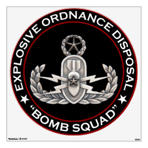 EOD Master "Bomb Squad" Wall Sticker