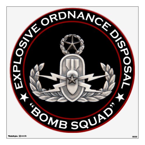 EOD Master Bomb Squad Wall Sticker