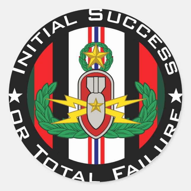 EOD Master in color OEF ISoTF Classic Round Sticker (Front)