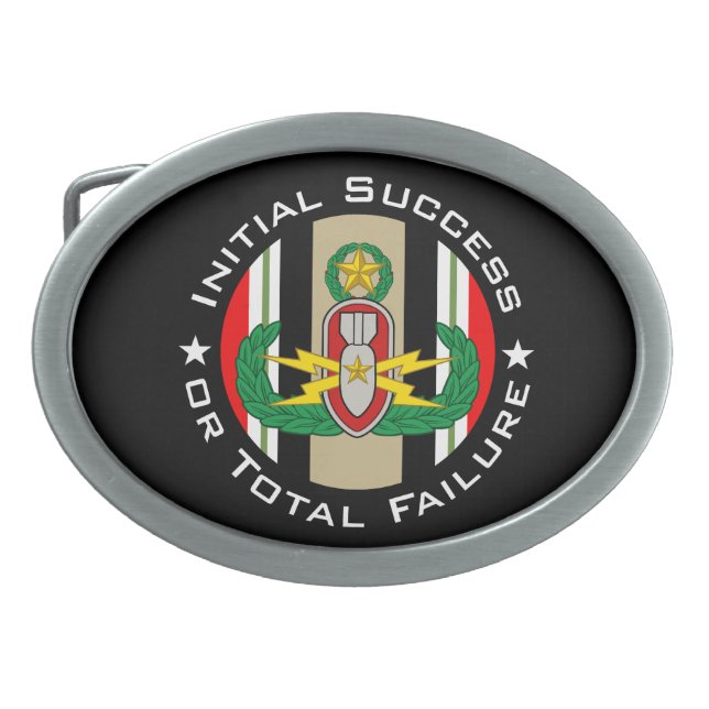 EOD Master in color OIF ISoTF Oval Belt Buckle (Front)