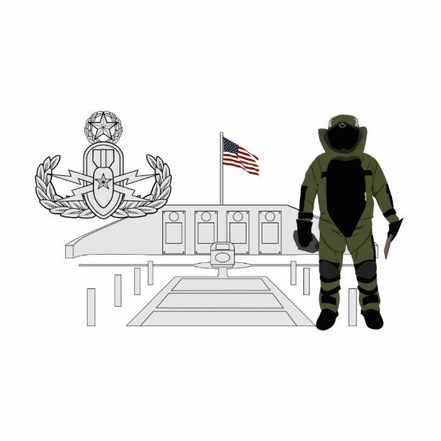 EOD Master Memorial Bomb Suituit Cutout (Front)