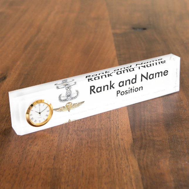 EOD Master Parachutist Name Plate (Side)