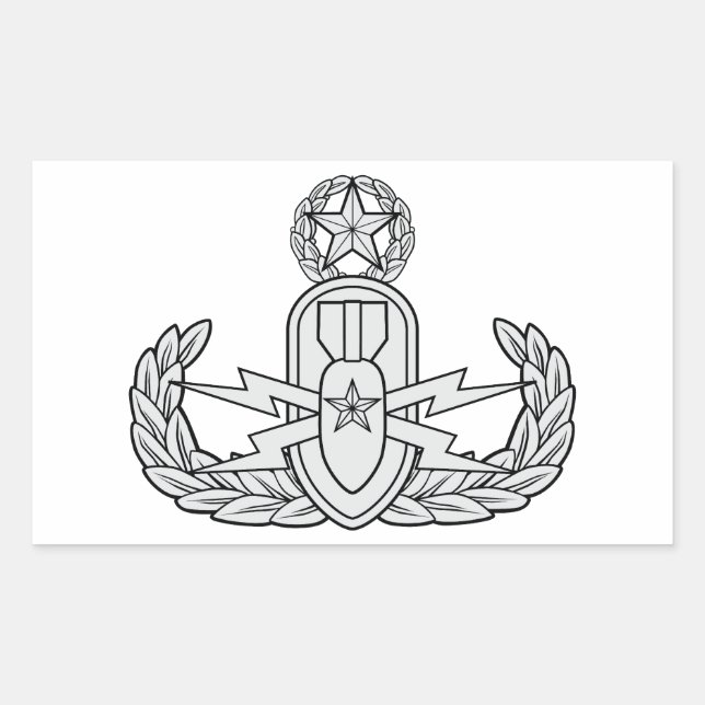 EOD Master Rectangular Sticker (Front)