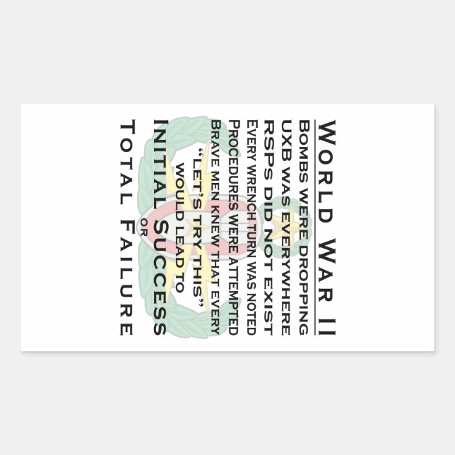 EOD Master WWII Rectangular Sticker (Front)