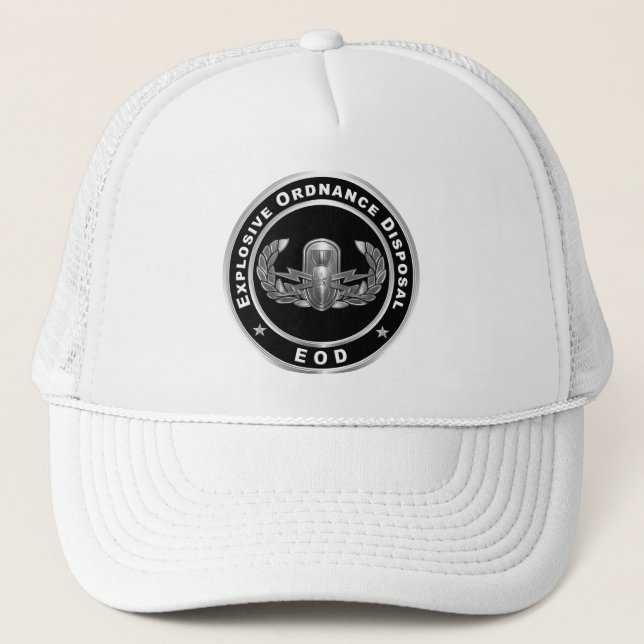 EOD  Senior Badge Trucker Hat (Front)
