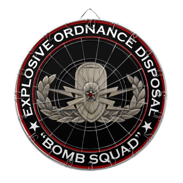EOD Senior "Bomb Squad" Dartboard (Front)