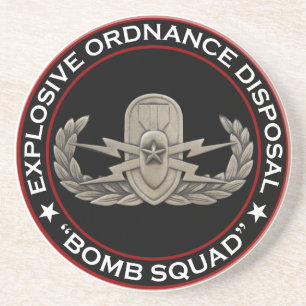 EOD Senior "Bomb Squad" Drink Coaster