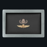 EOD Senior Parachutist Belt Buckle<br><div class="desc">Original photo of EOD Senior badge over Naval Parachutist wings.  Contact me if you'd like a photo of different badges.</div>