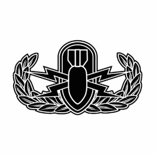 EOD stencil Statuette