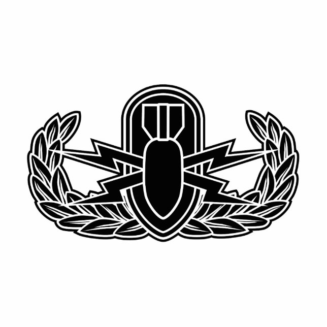 EOD stencil Statuette (Front)