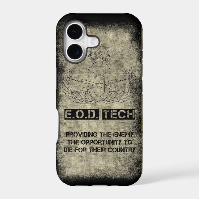 EOD TECH Providing the enemy... Iphone Case (Back)