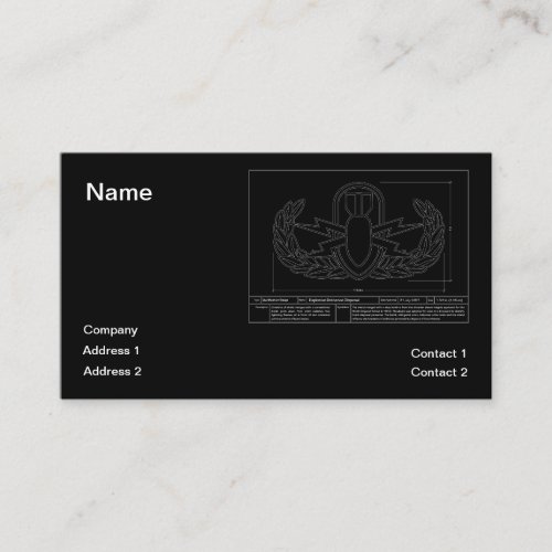EOD Technical Drawing Business Card