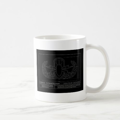 EOD Technical Drawing Coffee Mug